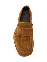 Intrecciato Leather Loafers