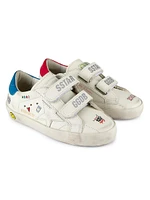 Baby's, Little Kid's & Old School Two-Tone Leather Sneakers