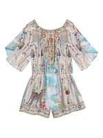 Little Girl's & Garden Print Romper