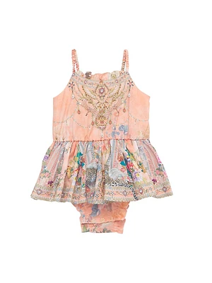 Baby Girl's Floral Cotton Jumpdress