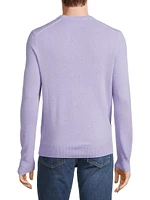 Wool-Cashmere Seamed Crewneck Sweater