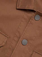 Cotton Twill Cargo Pocket Jacket