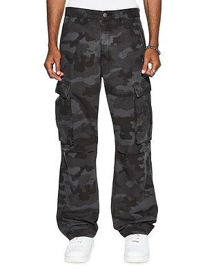 Mad World Fugitive Camo Cargo Pants