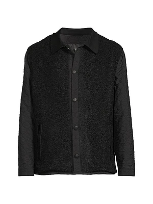 Quilted & Bouclé Cotton Jacket