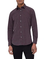Julian Geometric Button-Front Shirt