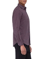 Julian Geometric Button-Front Shirt
