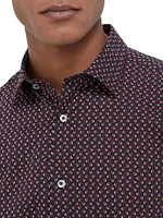 Julian Geometric Button-Front Shirt