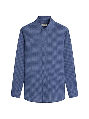 Axel Geometric Button-Front Shirt