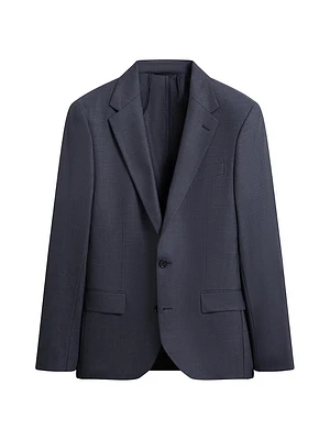 Stretch-Wool Single-Breasted Blazer