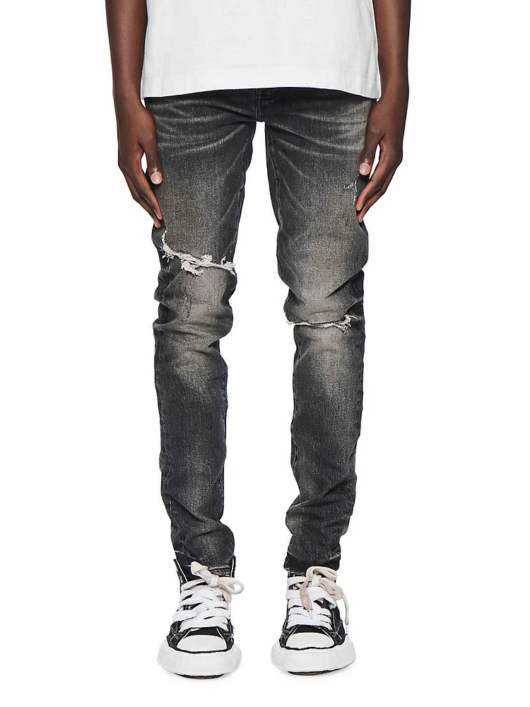 Distressed Denim Skinny Jeans