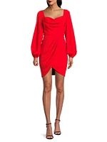 Tonja Draped Knee-Length Dress