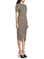 Henderson Bouclé Sheath Midi-Dress