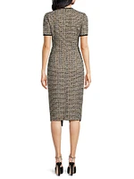 Henderson Bouclé Sheath Midi-Dress