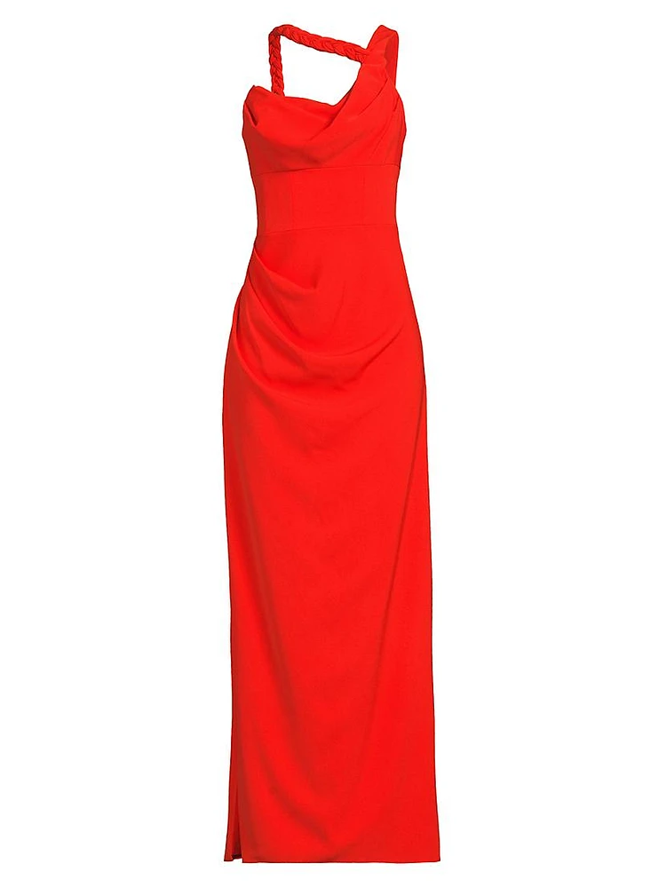 Eve Marion One-Shoulder Gown