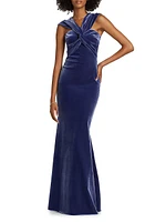 Datai Velvet V-Neck Gown