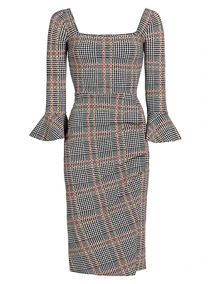 Astra Plaid Cocktail Dress