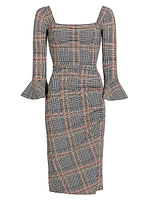 Astra Plaid Cocktail Dress