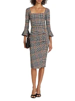 Astra Plaid Cocktail Dress