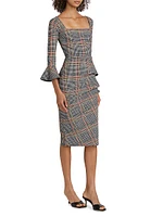 Astra Plaid Cocktail Dress