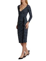 Nastina Check Cocktail Dress