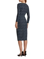 Nastina Check Cocktail Dress