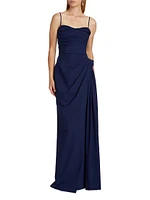 Dotai Draped Strapless Gown