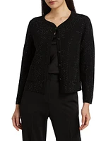 Lois Crystal-Embellished Wool-Blend Cardigan