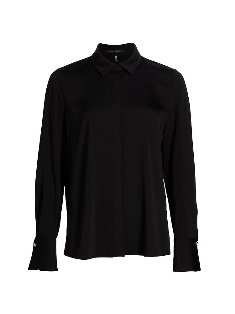 Lumi Button-Front Blouse