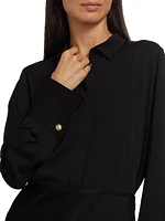 Lumi Button-Front Blouse