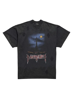 Paris Moon Double Front Oversized T-Shirt