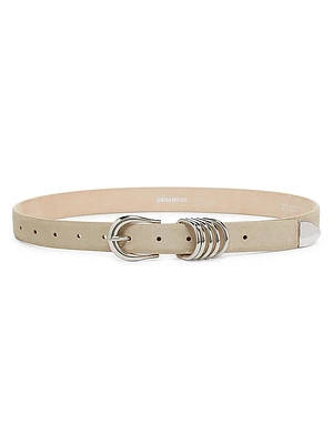 Hollyhock Suede D-Ring Belt