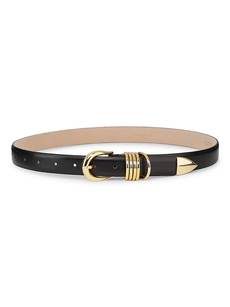 Hollyhock Leather D-Ring Belt