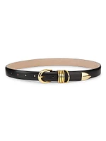 Hollyhock Leather D-Ring Belt