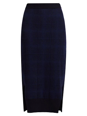 Cashmere Plaid Skirt