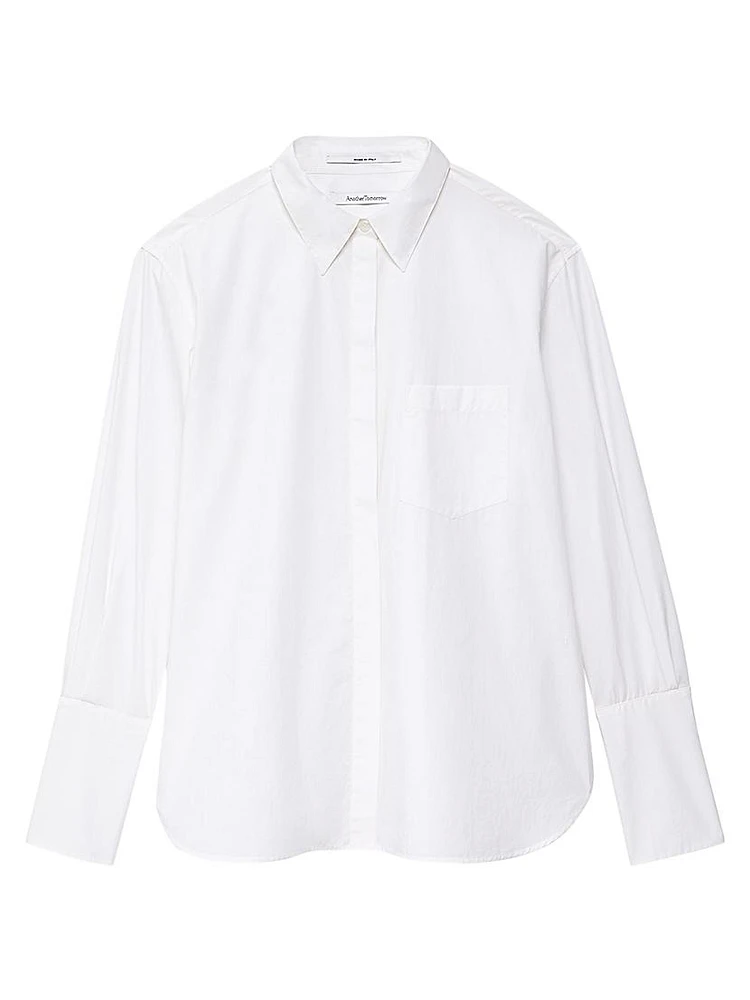 Tailored Cotton Poplin Shirt