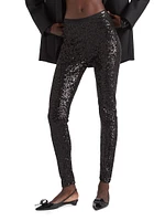 Sequined Stretch Pants