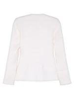Amber Bouclé Wool-Blend Top