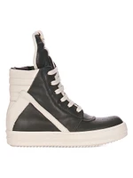 Little Boy's & Geobasket Leather High-Top Sneakers