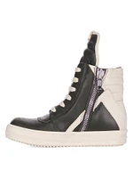 Little Boy's & Geobasket Leather High-Top Sneakers