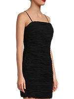 Elettra Plisse Sleeveless Minidress