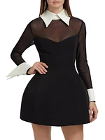 Wednesday Long-Sleeve Minidress