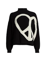 Peace Wool-Blend Turtleneck Sweater