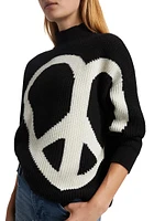 Peace Wool-Blend Turtleneck Sweater