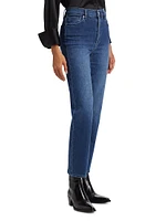 Le Sleek Straight High-Rise Jeans