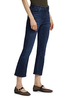 Le Crop Mini Boot-Cut Jeans