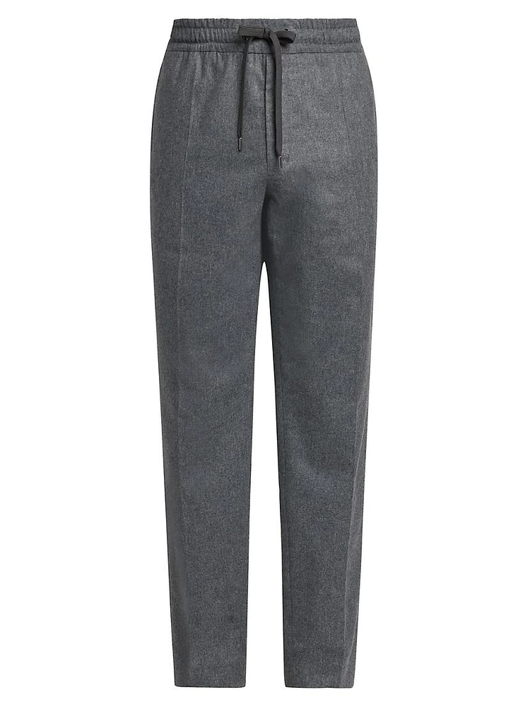 Drawstring Cashmere Jogging Pants