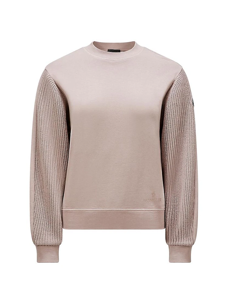 Cotton Fleece Crewneck Sweatshirt