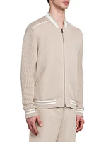 Zip-Up Bomber Cardigan