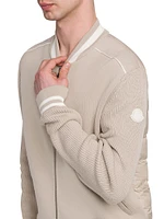 Zip-Up Bomber Cardigan