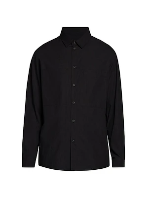 Cotton Poplin Button Up Shirt